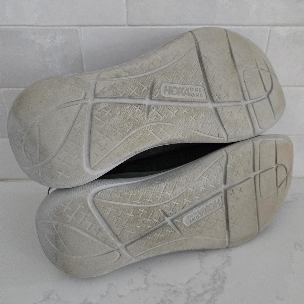 Hoka Hupana Flow Wool Athletic Casual Sneakers Walking Shoes Gray Speed Laces - Picture 7 of 7